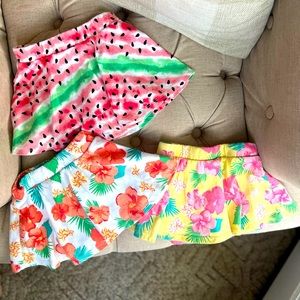 The Childrens Place Lot of 3 Summers Skorts Size 12-18 months